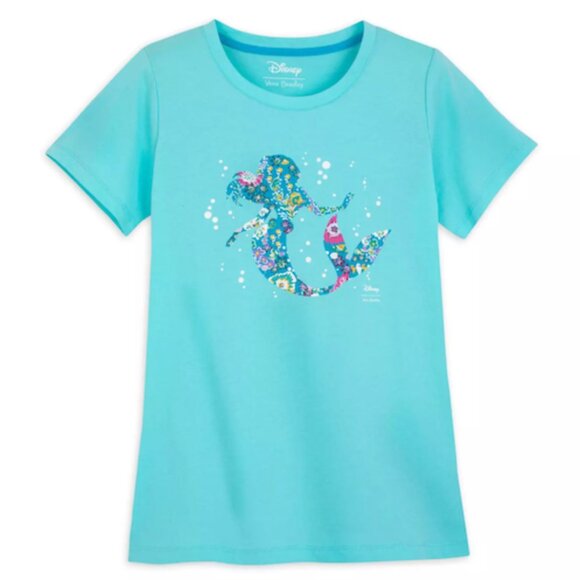 NEW! Vera Bradley Little Mermaid PJ SET - Top and PJ Bottoms Size 16 - XL - Picture 2 of 9